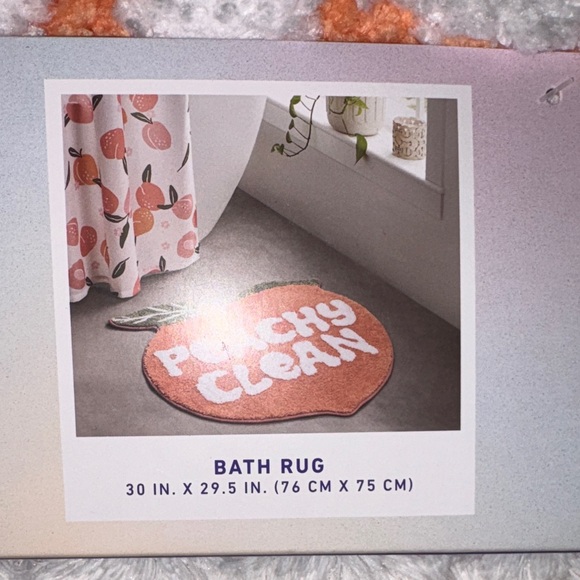 F21 Home Peachy Clean Bathmat and Shower Curtain - Picture 3 of 4